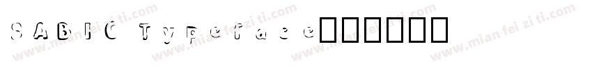 SABIC Typeface字体转换